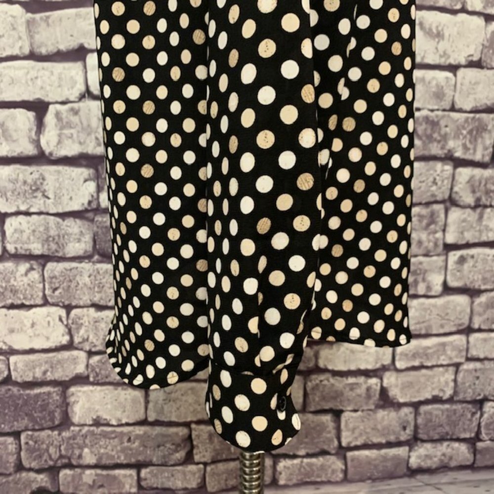 Coldwater Creek Polka Dot Blouse Size M - Picture 6 of 11